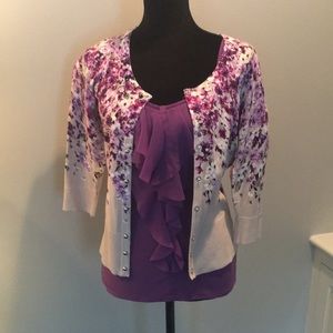 White House Black Market spring Sweater set